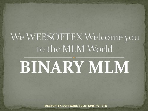 Binary MLM, 24X7 MLM Service, Top MLM Company, Best MLM Company, Best Network Software