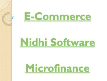 E-Commerce, Nidhi Software, MLM FD & RD, FDRD Management, RD FD Company, RD FD Interest Rate