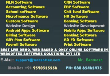 MLM CRM Accounting Chit fund Website Design