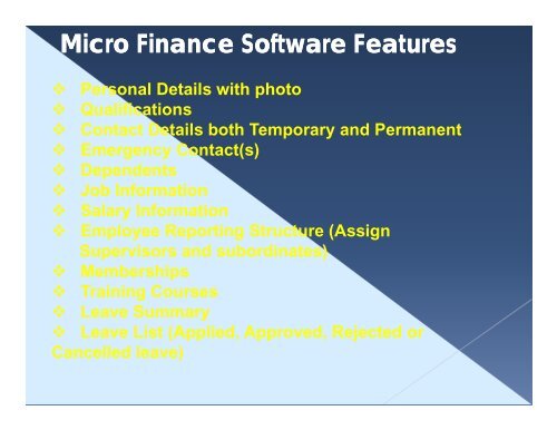 Pigmy Software, Mortgage Software, RD FD Software, Loan Software, Co-Operative Software, NBFC Software