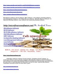 Microfinance Software, RD FD Software, NBFC Software, Loan Software, Loan Management Software, Banking Software