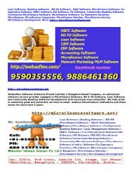 Microfinance Software, Co-Operative Software, NBFC Software, RD Software, FD Software, Community Banking Software