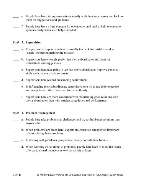 motivational analysis of organizations