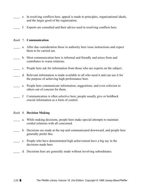 motivational analysis of organizations