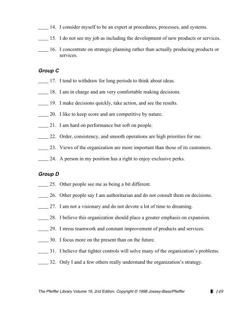 motivational analysis of organizations