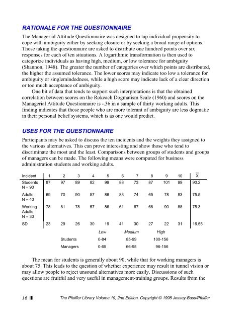 motivational analysis of organizations