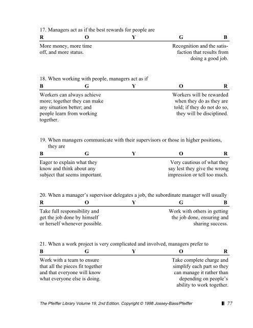 motivational analysis of organizations