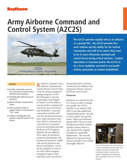 Army Airborne Command and Control System (A2C2S) - Raytheon