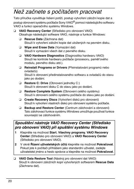 Sony VGN-FW11E - VGN-FW11E Guide de d&eacute;pannage Polonais