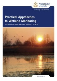 Practical Approaches to Wetland Monitoring - Anglia Ruskin University