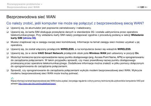 Sony VPCW21M2E - VPCW21M2E Mode d'emploi Polonais