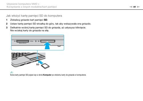 Sony VPCW21M2E - VPCW21M2E Mode d'emploi Polonais