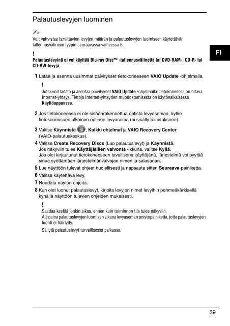 Sony VPCEB1E0E - VPCEB1E0E Guide de d&eacute;pannage Su&eacute;dois