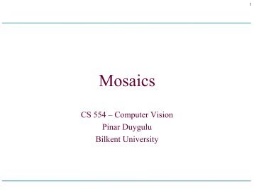 Mosaics - Bilkent University
