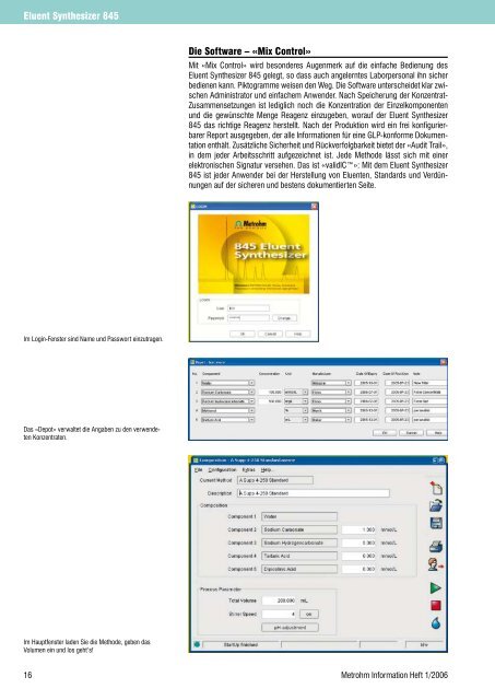 World Champion in der Elektroanalytik - Metrohm AG