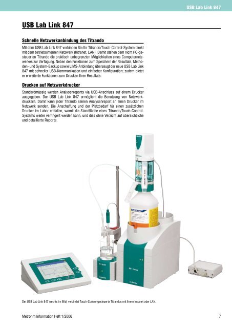 World Champion in der Elektroanalytik - Metrohm AG