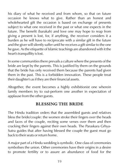Wedding Customs - A call to the Sunnah