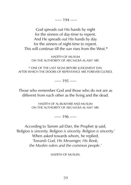 Words of the Prophet