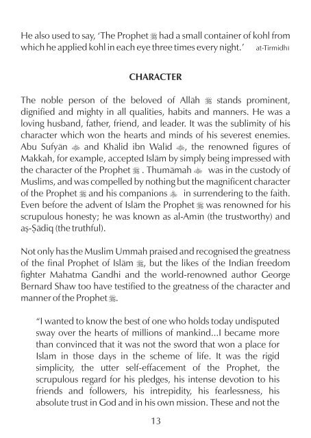 A Description of the Prophet