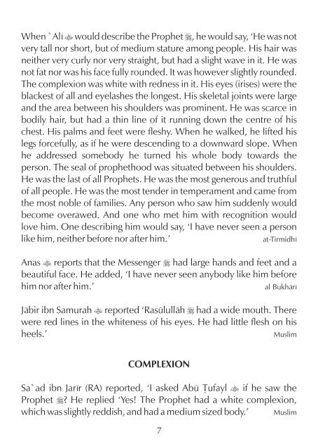 A Description of the Prophet