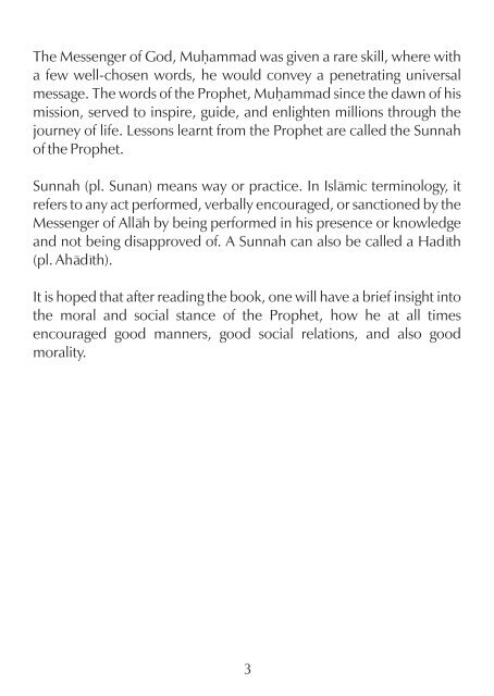 100 Teachings of the Prophet