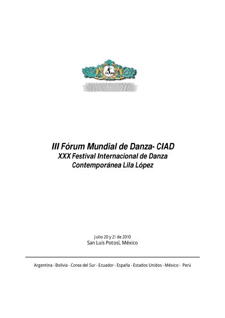 Iii Fórum Mundial De Danza Ciad - 