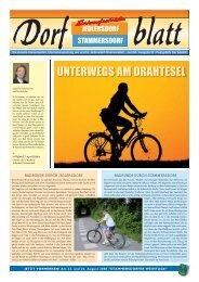 sommer – sonne – süsses - Dorfblatt