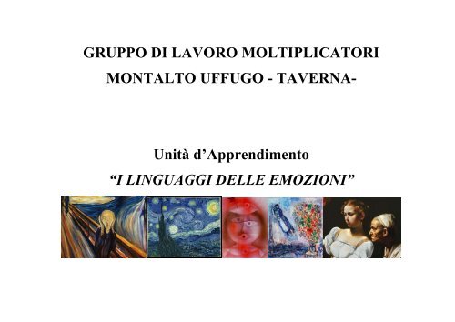 1 - I LINGUAGGI DELLE EMOZIONI -Taverna di Montalto Uffugo