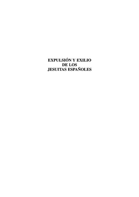 expulsi~ny exilio de los jesuitas españoles - E-Buc