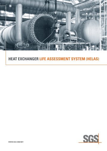 Heat Exchanger Life Assessment System (HELAS) - SGS