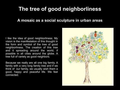 The tree of good neighborliness - Mosaicked Berlin