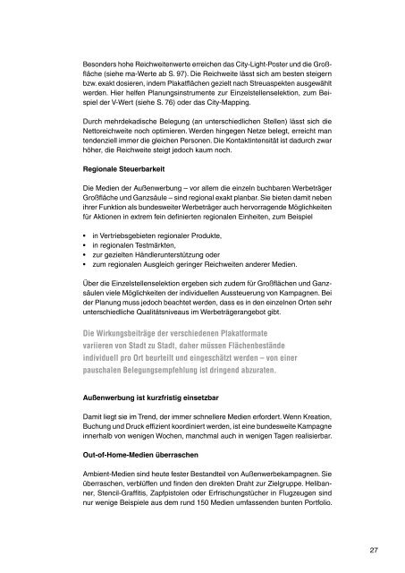 AUSSENWERBUNG 2007 - Jost von Brandis Service-Agentur GmbH