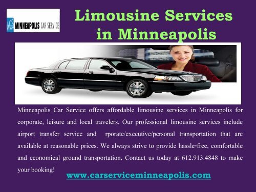 Limousine Services in Minneapolis