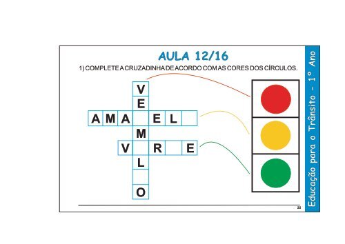 Cartilha Educativa de Trânsito 1º ano