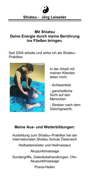 Shiatsu flyer juni 17