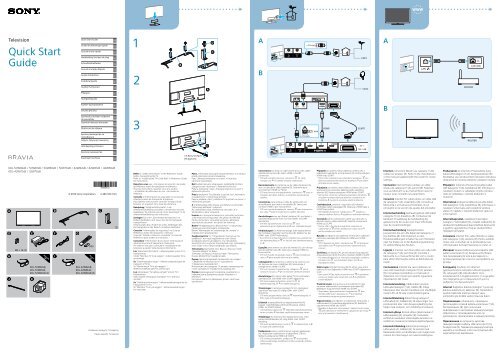 Sony KDL-50W815B - KDL-50W815B Guida di configurazione rapid