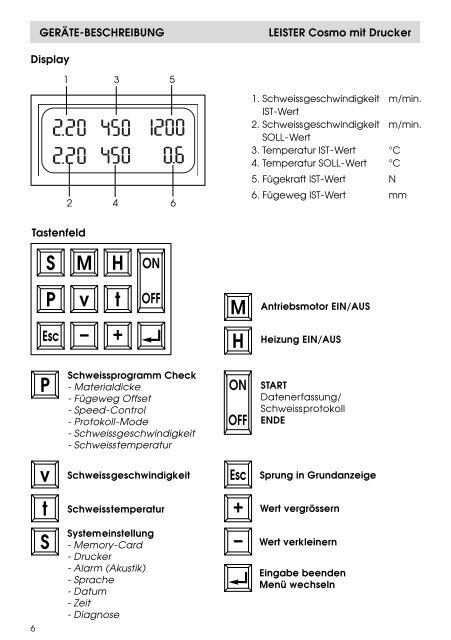 LEISTER Cosmo mit Drucker Heizkeil-Schweissautomat