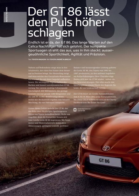 Magazin 2012 - Toyota Schweiz