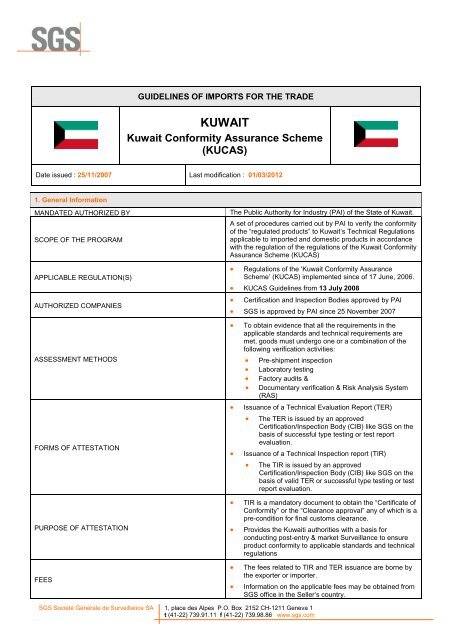 Kuwait Sgs