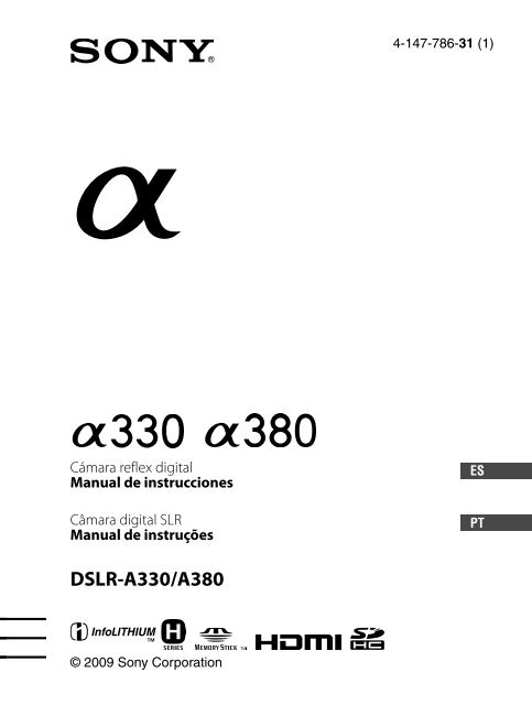 Sony DSLR-A330Y - DSLR-A330Y Consignes d&rsquo;utilisation Espagnol