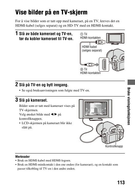 Sony DSLR-A330Y - DSLR-A330Y Consignes d&rsquo;utilisation Norv&eacute;gien