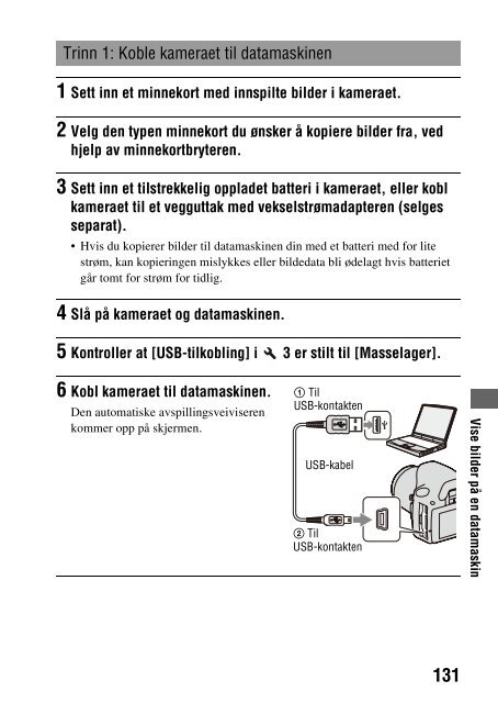 Sony DSLR-A330Y - DSLR-A330Y Consignes d&rsquo;utilisation Norv&eacute;gien