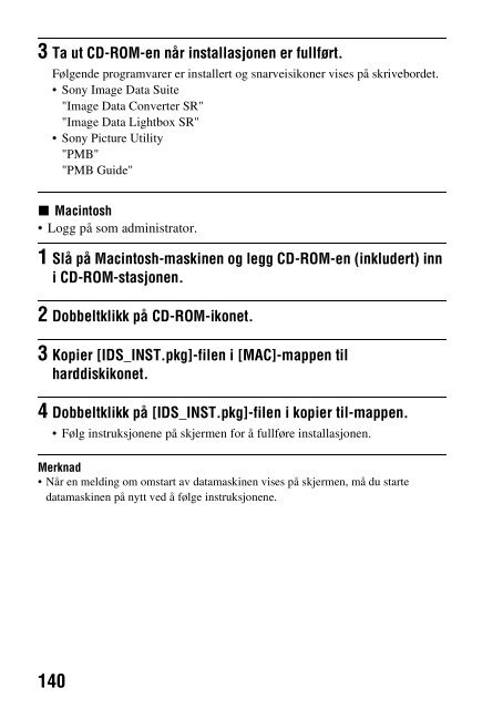 Sony DSLR-A330Y - DSLR-A330Y Consignes d&rsquo;utilisation Norv&eacute;gien