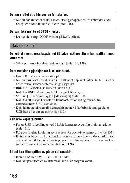 Sony DSLR-A330Y - DSLR-A330Y Consignes d&rsquo;utilisation Norv&eacute;gien