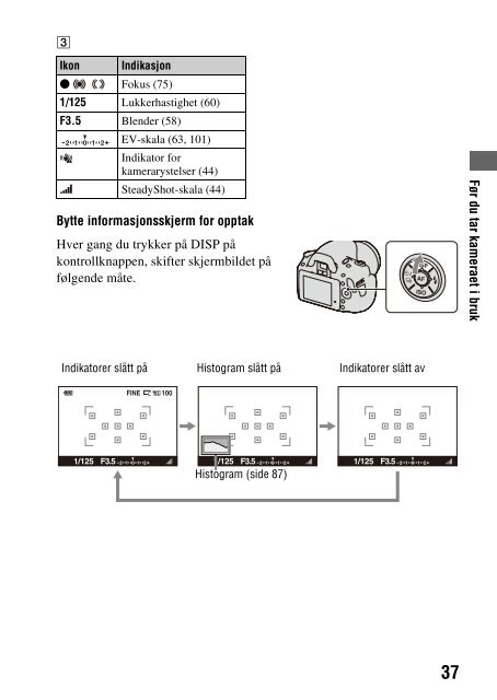 Sony DSLR-A330Y - DSLR-A330Y Consignes d&rsquo;utilisation Norv&eacute;gien