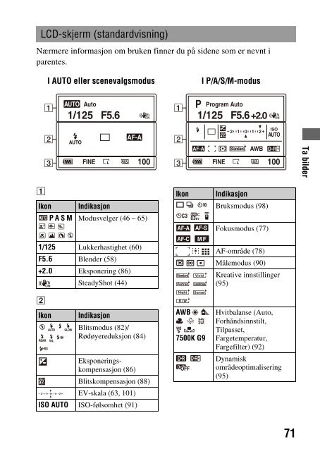 Sony DSLR-A330Y - DSLR-A330Y Consignes d&rsquo;utilisation Norv&eacute;gien