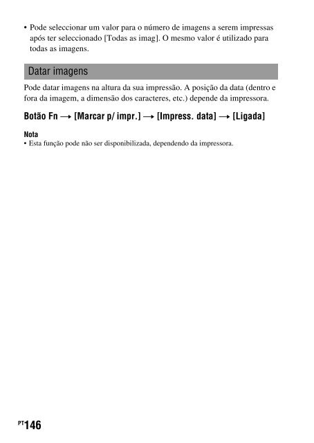 Sony DSLR-A330Y - DSLR-A330Y Consignes d&rsquo;utilisation Portugais