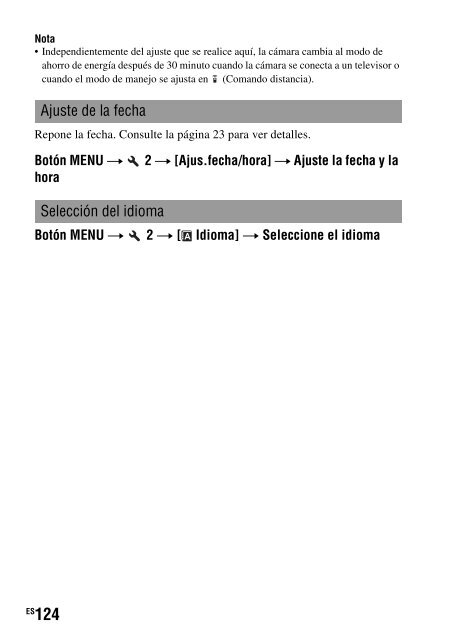 Sony DSLR-A330Y - DSLR-A330Y Consignes d&rsquo;utilisation Espagnol