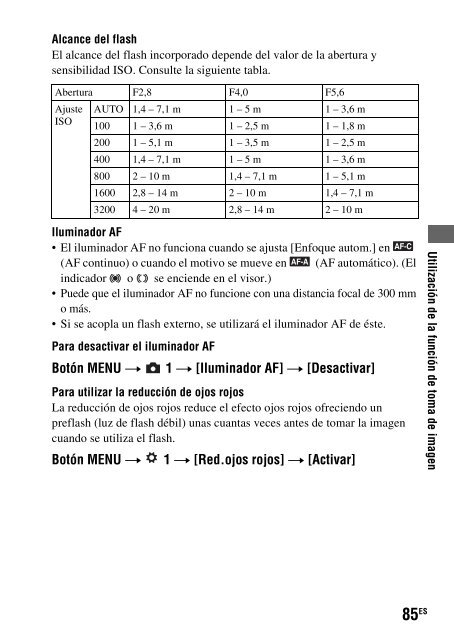 Sony DSLR-A330Y - DSLR-A330Y Consignes d&rsquo;utilisation Espagnol