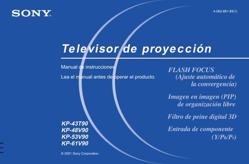 Sony KP-43T90 - KP-43T90 Consignes d&rsquo;utilisation Espagnol